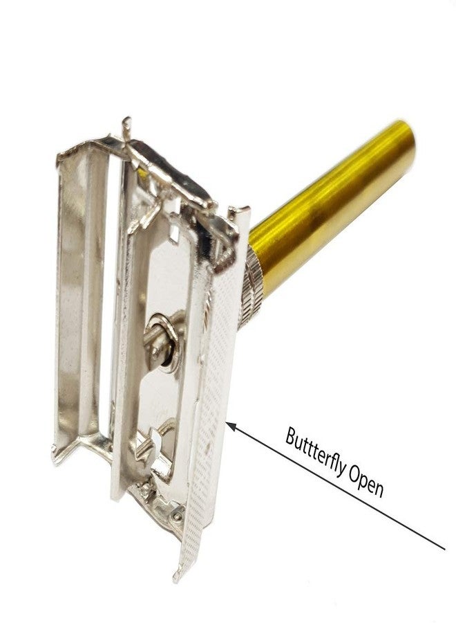 Foreign Holics Golden Shaving Safety Razor For Men - Image 4